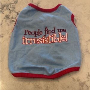 Blue and Red Dog Shirt